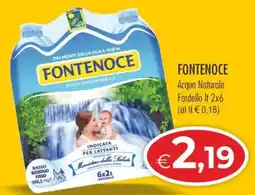 MerSi Supermercati Fontenoce Acqua Naturale offerta