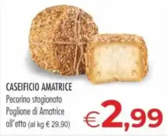 MerSi Supermercati Caseificio Amatrice Pecorino stagionato Paglione di Amatrice offerta
