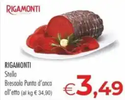 MerSi Supermercati Rigamonti Stella Bresaola Punta d'anca offerta