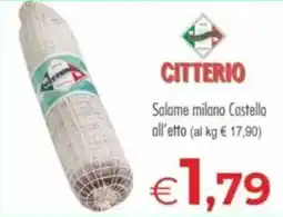 MerSi Supermercati Citterio Salame milano Castello offerta