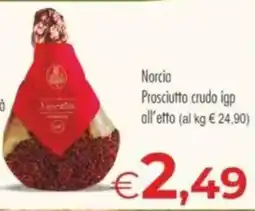 MerSi Supermercati Norcia Prosciutto crudo igp offerta