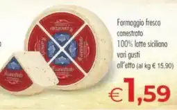 MerSi Supermercati Formaggio fresco canestrato offerta