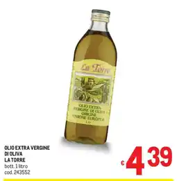 Metro Olio extra vergine di oliva La Torre offerta