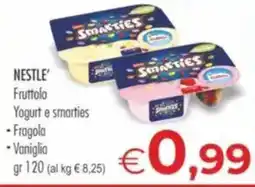 MerSi Supermercati Nestlé Fruttolo Yogurt e smarties offerta