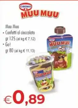 MerSi Supermercati Muu Muu Confetti al cioccolato offerta