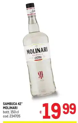 Metro Sambuca Molinari offerta