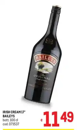 Metro Irish Cream Baileys offerta