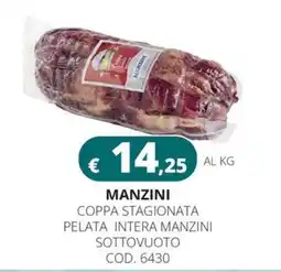 Altasfera Coppa stagionata pelata intera Manzini offerta