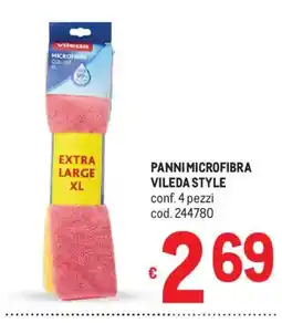 Metro Panni microfibra Vileda style offerta