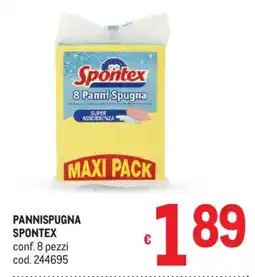 Metro Pannispugna Spontex offerta