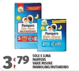 Vivo Supermercati Pampers Sole e Luna mutandino offerta