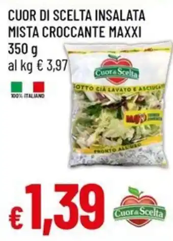 Insalata mista croccante maxxi Cuor di Scelta