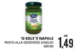 Mazzeo Giocattoli O Sole e Napule Pesto alla Genovese s/aglio offerta
