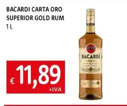 IperFamila Bacardi carta oro superior gold rum offerta