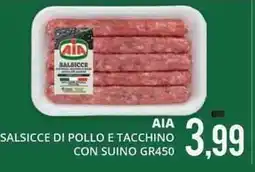 Mazzeo Giocattoli AIA Salsicce di pollo e tacchino con suino GR450 offerta