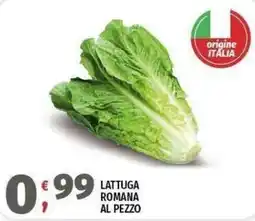 Vivo Supermercati Lattuga Romana al pezzo offerta