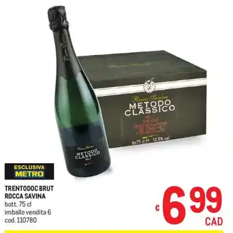 Metro Trentodoc brut Rocca Savina offerta