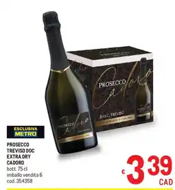 Metro Prosecco Cadoro offerta
