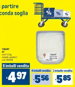 Metro Yogurt G7 offerta