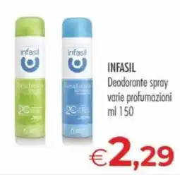 MerSi Supermercati Infasil Deodorante spray offerta