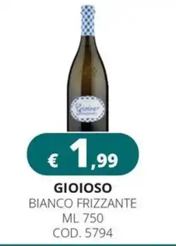 Altasfera Gioioso bianco frizzante offerta