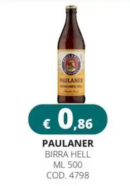 Altasfera Paulaner birra hell offerta