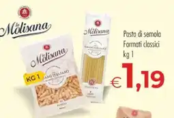 MerSi Supermercati Pasta di semola Mòlisana offerta