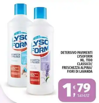 Vivo Supermercati Detersivo pavimenti Lysoform offerta