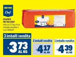 Metro Edamer Metro Chef offerta