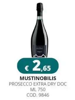 Altasfera Mustinobilis Prosecco Extra Dry Doc offerta