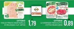 Mazzeo Giocattoli Citterio taglio fresco mortadella di bologna i.g.p. offerta