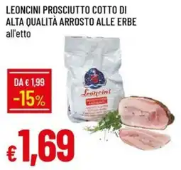 IperFamila Prosciutto cotto alle erbe Leoncini offerta