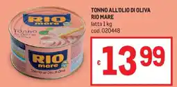 Metro Tonno all'olio di oliva Rio Mare offerta