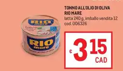 Metro Tonno all'olio di oliva Rio Mare offerta