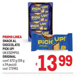 Metro Snack al cioccolato Pick Up! Original offerta