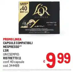 Metro Capsule compatibili Nespresso L'OR offerta