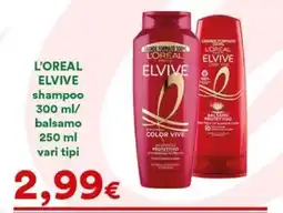 Supermercati Pasquale Prisco L'Oréal Elvive shampoo balsamo offerta