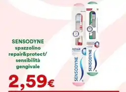 Supermercati Pasquale Prisco Sensodyne spazzolino repair&protect/sensibilità gengivale offerta