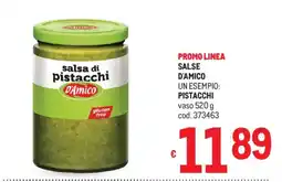 Metro Salsa di pistacchi D'Amico offerta