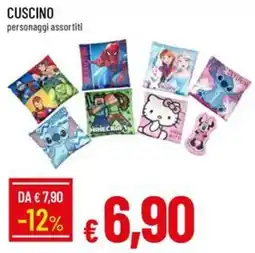 IperFamila Cuscino personaggi assortiti offerta