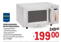 Metro Forno microonde Metro Professional offerta