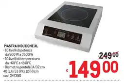 Metro Piastra induzione XL offerta