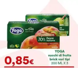 Supermercati Pasquale Prisco Yoga succhi di frutta brick vari tipi offerta
