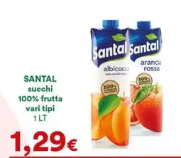 Supermercati Pasquale Prisco Santal succhi 100% frutta offerta