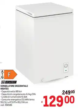 Metro Congelatore orizzontale Hightec offerta