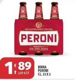 Vivo Supermercati Birra Peroni offerta