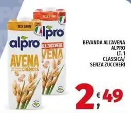 Vivo Supermercati Bevanda all'avena Alpro classica senza zuccheri offerta