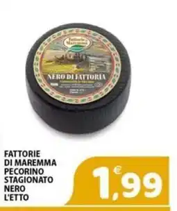 Il Centro Superstore Pecorino stagionato nero offerta