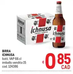 Metro Birra Ichnusa offerta