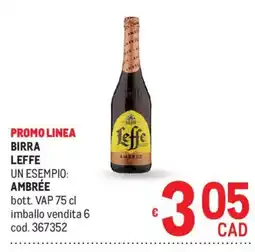 Metro Birra Leffe Ambree offerta